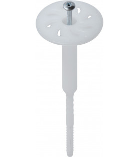 Univerzální talířová hmoždinka - dřík 8 mm, kov.šroub TORX 25, podloží A,B,C,E