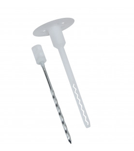 Univerzální talířová hmoždinka - dřík 8mm, kovová zatloukací, podloží A,B,C